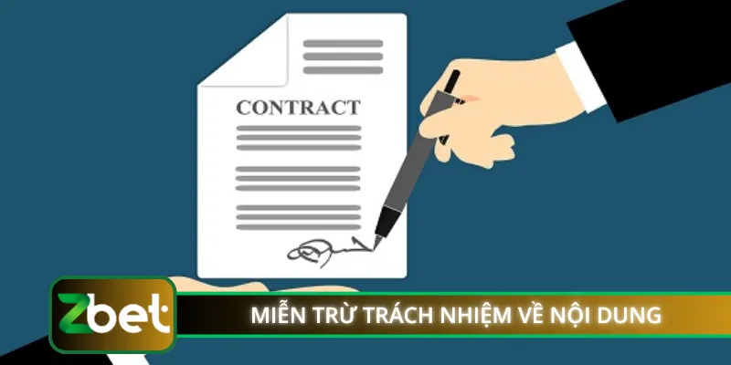 Miễn trừ trách nhiệm về tính chính xác nội dung